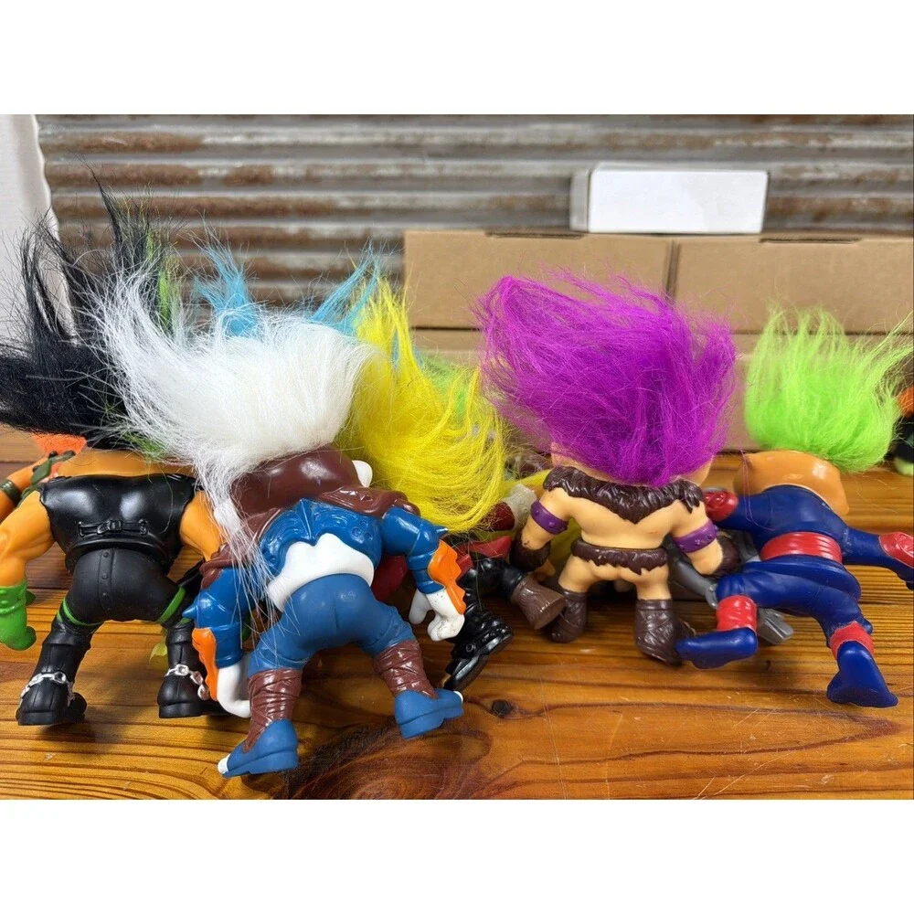 VTG 90s Hasbro Battle Trolls Lot of 13 Figures Very Rare/Read